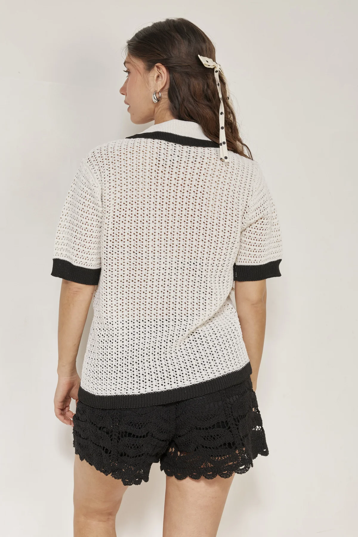 בגד חוף חולצת קרושה קרם - Image 4