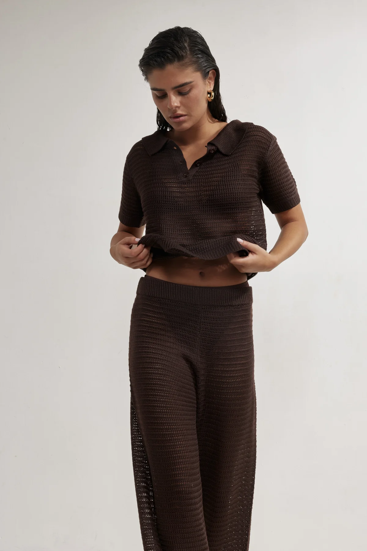 מכנסיים קרושה חום - Image 4