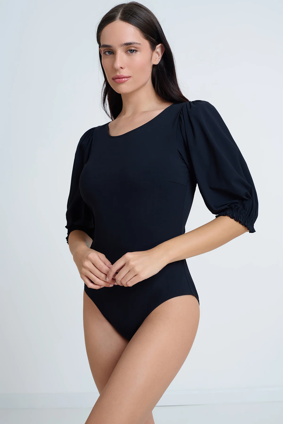 בגד ים צנוע שלם שרוולים נפוחים - Image 5