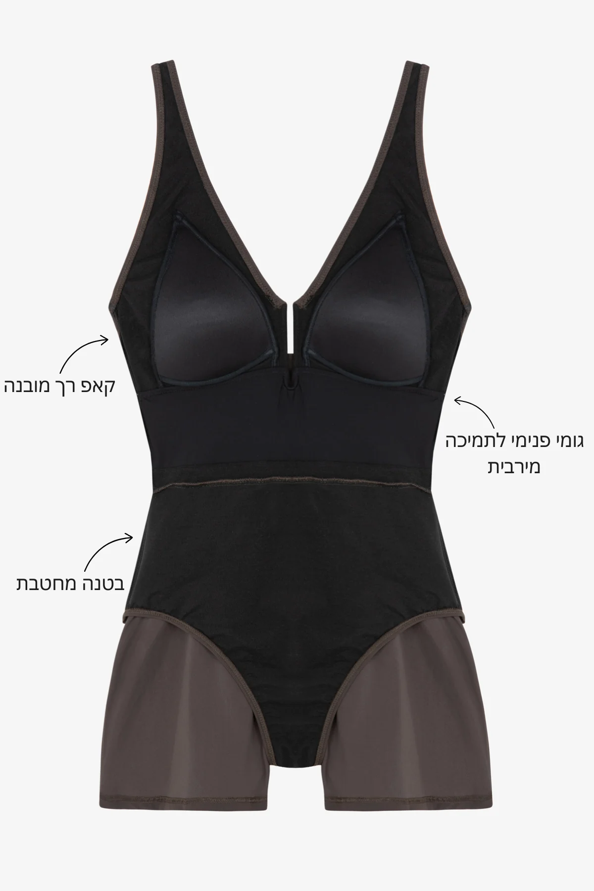 בגד ים אוברול שחור - Image 4
