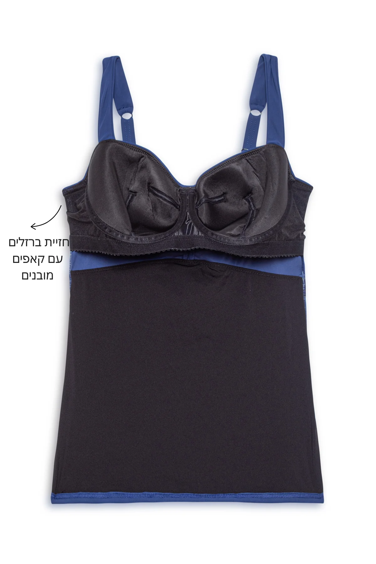 טופ טנקיני שחור D-CUP - Image 5