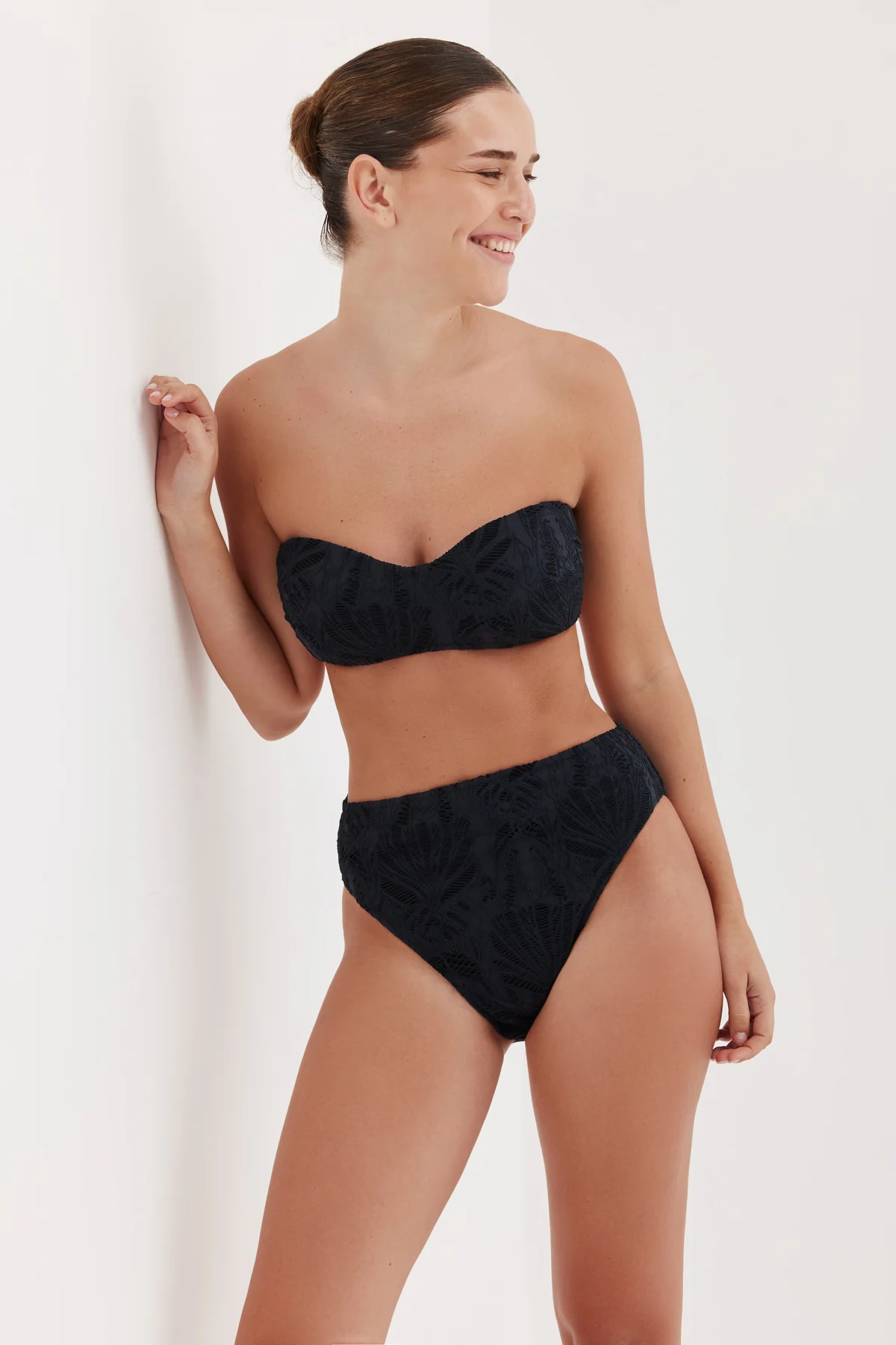 תחתון ביקיני תחרה שחור - Image 3